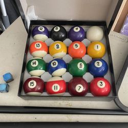 Billiard balls With 2 Stick
