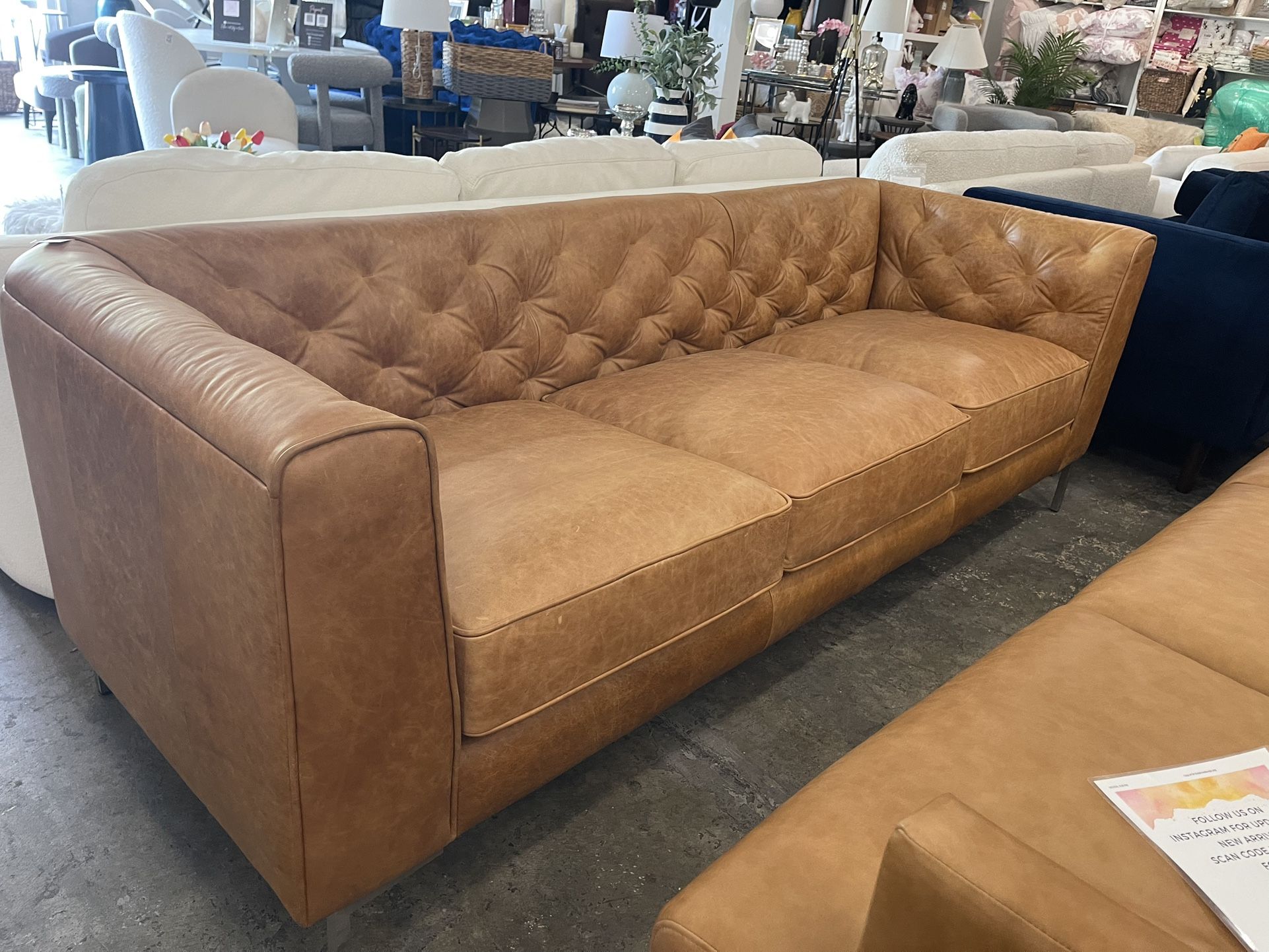 Sale Leather Sofa Delivery Available