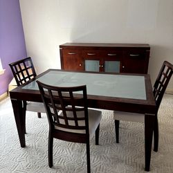 Dinner table and chairs