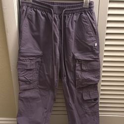 Purple Cargo Joggers