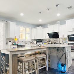 Ashley Skempton  Dining Table and 4 Barstools