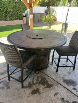 Patio Table With Fire Pit