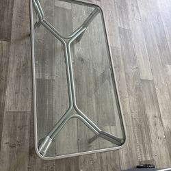 Glass center table