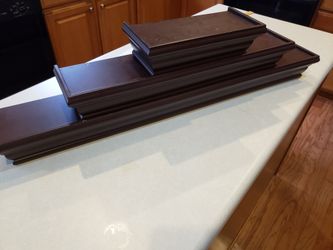 3 Wall mounts large, medium, and small