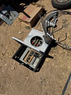 Electrical Meter Socket Panel with Breakers