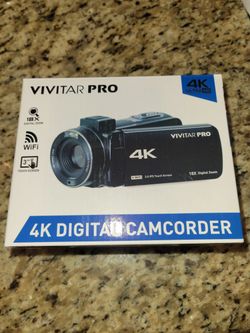 NEW Vivitar 4k Camcorder With Touchscreen