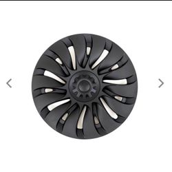 NEW 2021-2024 Tesla Model Y 21 inch Matte Black Hubcaps