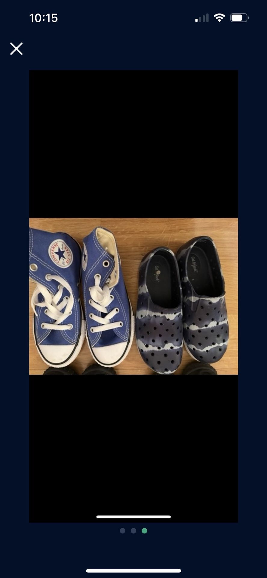 Boys Size 12 Water Shoes And Converse