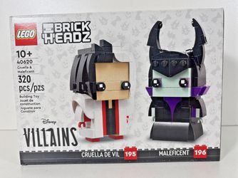 Lego Brickheadz Cruella and Maleficent 40620 New Sealed
