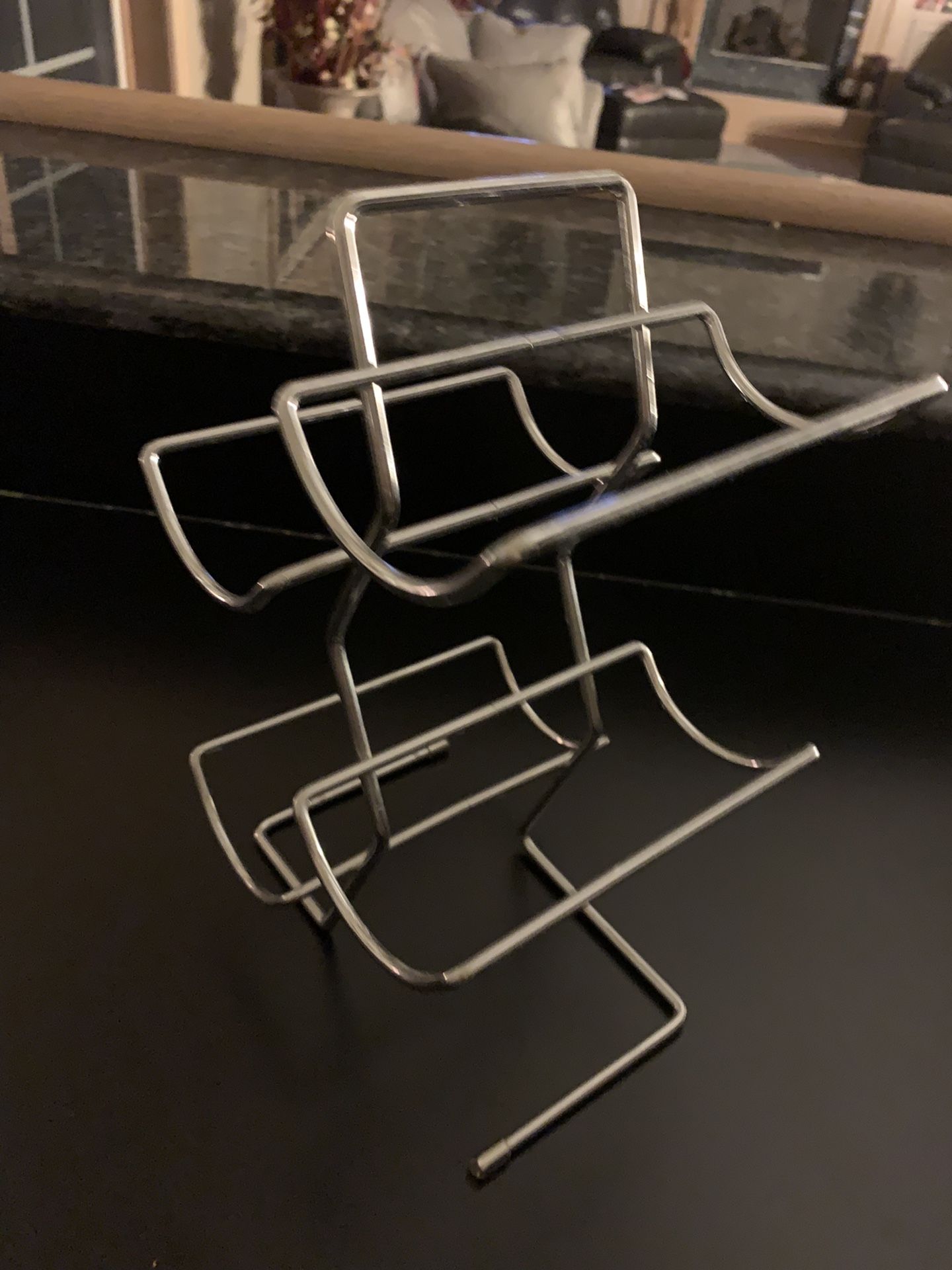 Silver Wine Rack