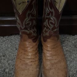 Justin Ostrich Boots