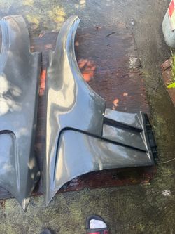 350z carbon fenders