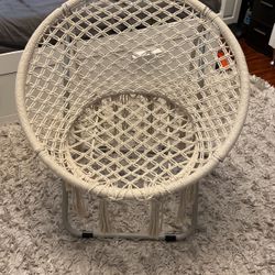 Folding Chair Girls Bedroom Decorative Chair Hammock Chair Boho  Boho Chair with Folding Metal Frame, 100% Cotton Handmade Round Cozy Chairs, Exquisi