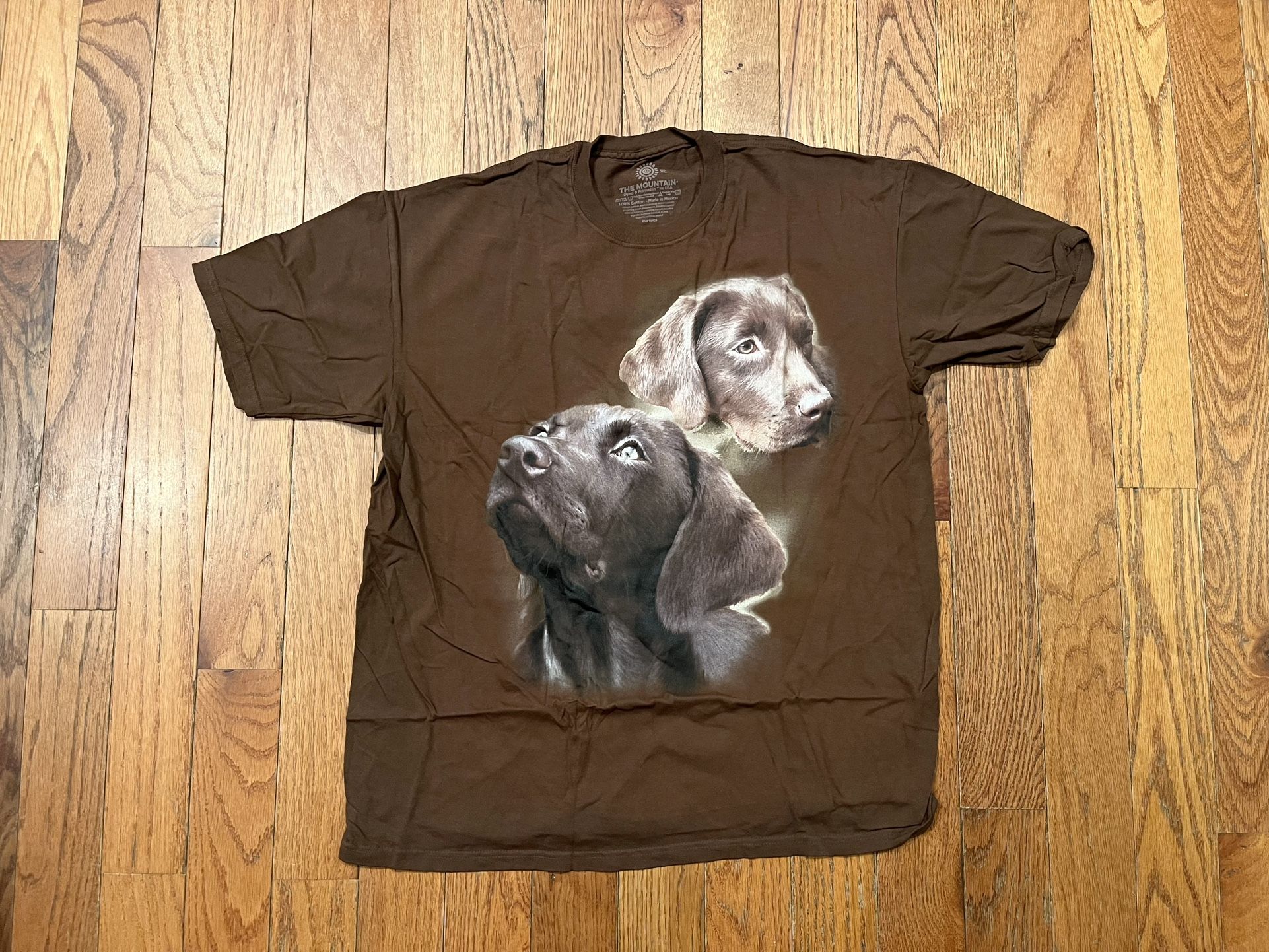 The Mountain Labrador Lab Puppy T-Shirt 2 Dog Adult XL Shirt Vintage New