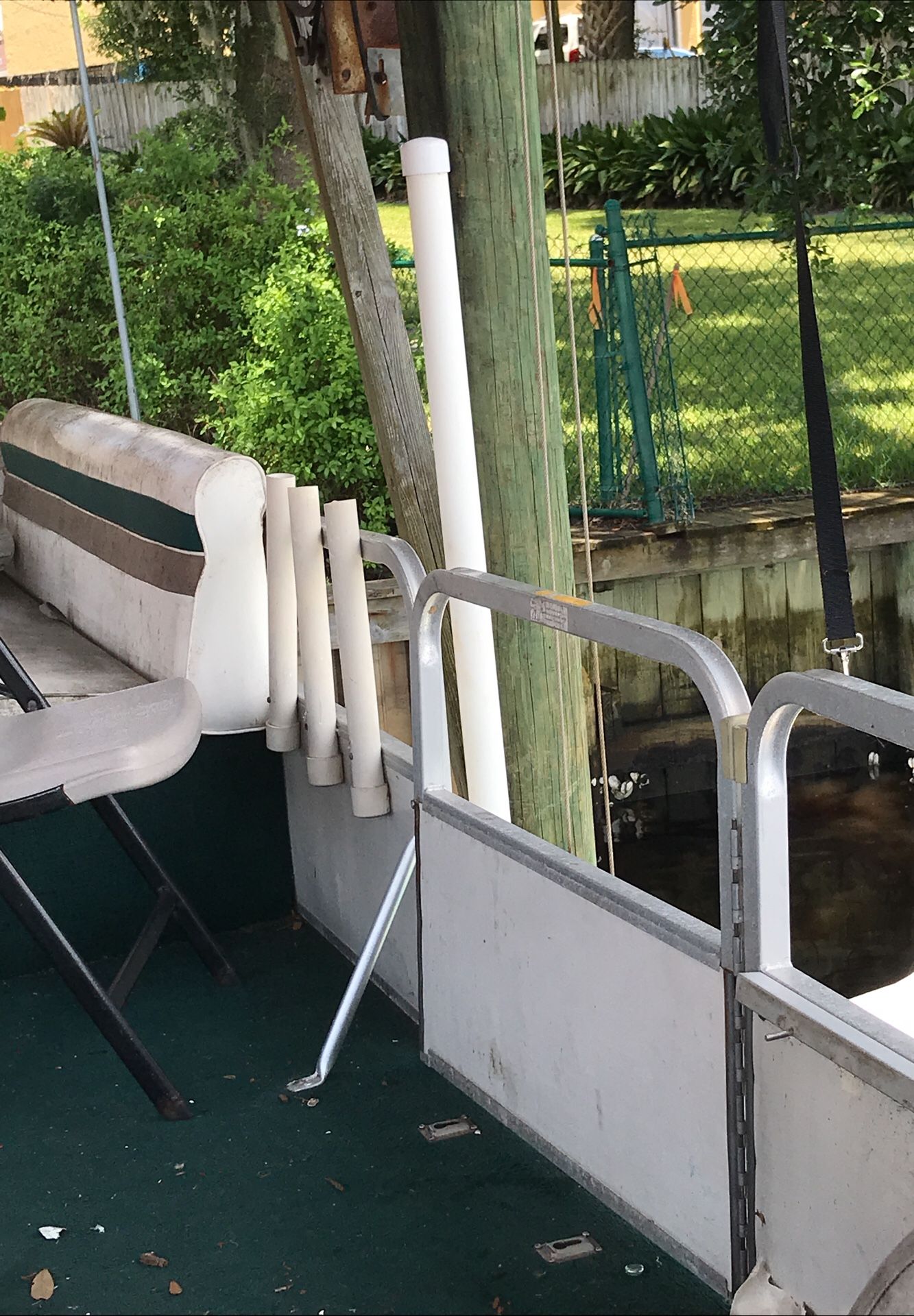 Pontoon boat railing aluminum