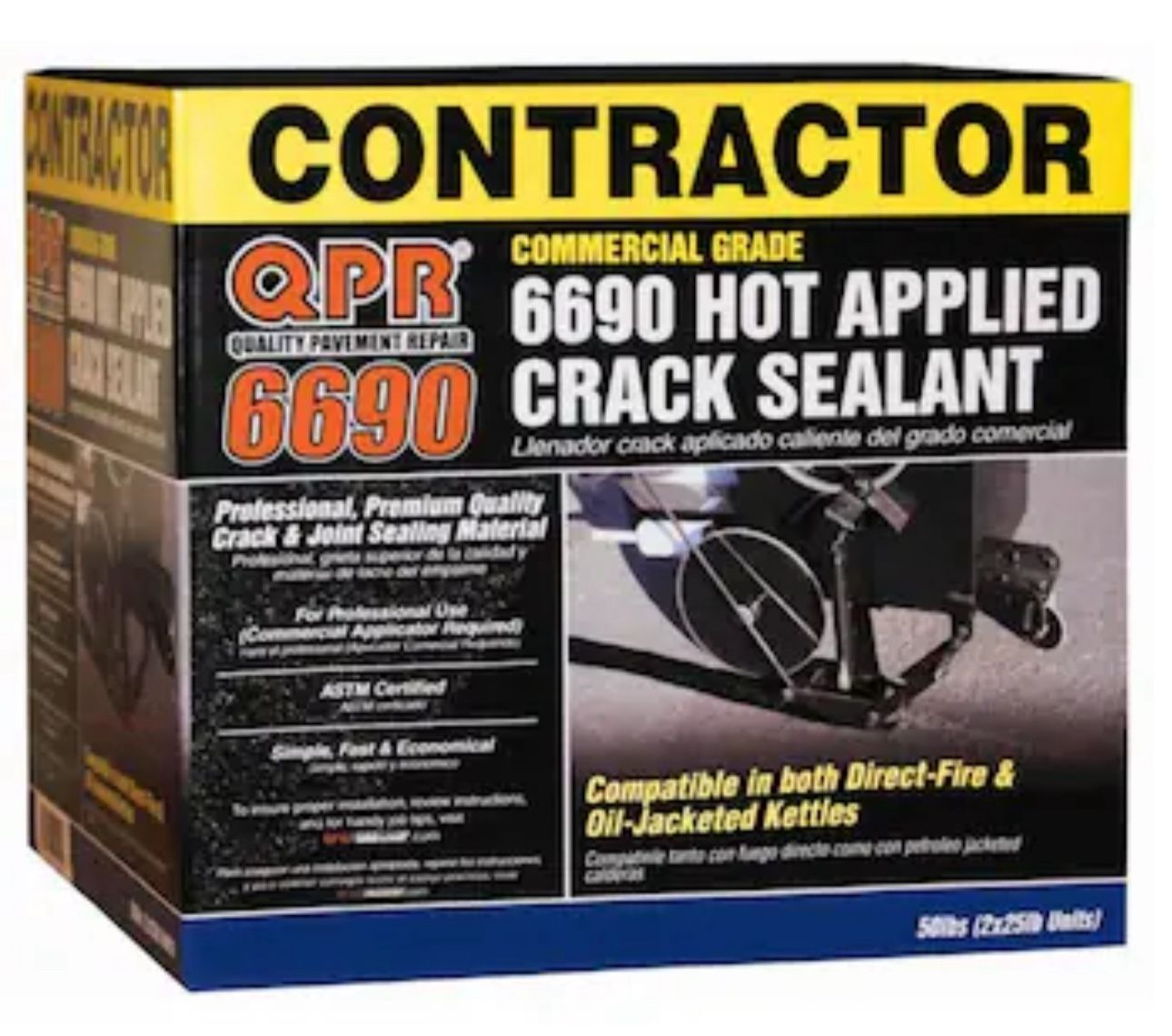 QPR 6690 Hot Applied Crack 5 Gallon(s) Asphalt Crack Filler