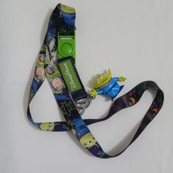 Toy Story Disney World Parks Detachable Lanyard & Exclusive Alien Claw StrawClip