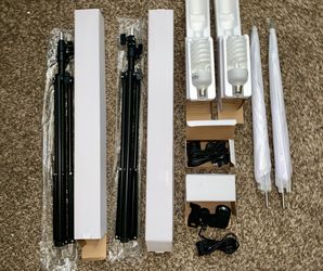 Complete Photography Lighting Setup with Stands ($65)