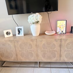 Beautiful Arhaus buffet cabinet tan color