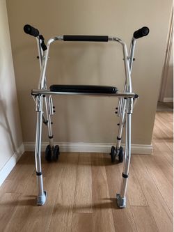 Walker with Wheels and Seat