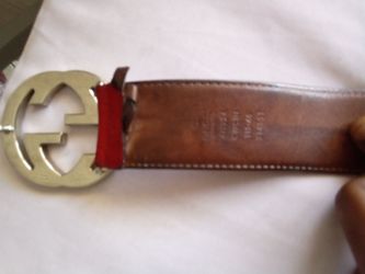 Red Gucci Belt