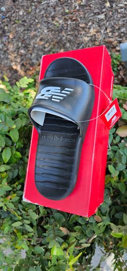 New Balance Black Slide Sandals