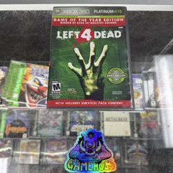 Left 4 Dead Xbox 360 $40 Gamehogs 11am-7pm