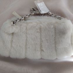 Women's Faux Fur fluffy shoulder Purse