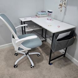 Office Desk Table Chair Set Up