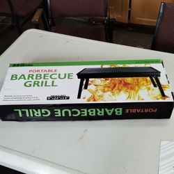 BBQtime Portable Barbecue Grill 9"x24"x13"