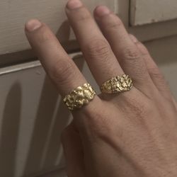 10k Gold Nugget Rings 