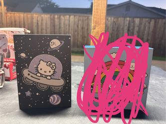 hello kitty and gudetama wall decor