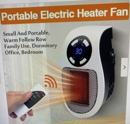 Portable Electric Heater Plug In Wall Room Heater Home Appliance