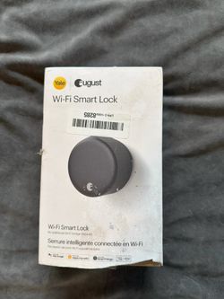 Yale August Wi-Fi Smart Lock Bluetooth Work w/ Alexa & Google - Matte Black
