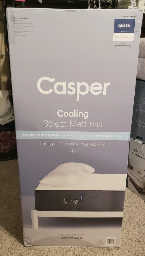 Casper Select Queen 12" Cooling Memory Foam Mattress
