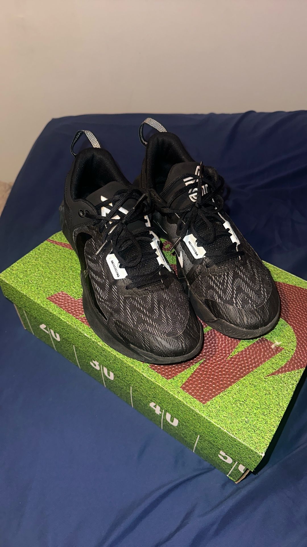Nike Giannis Immortality 2 Black Holographic Swoosh