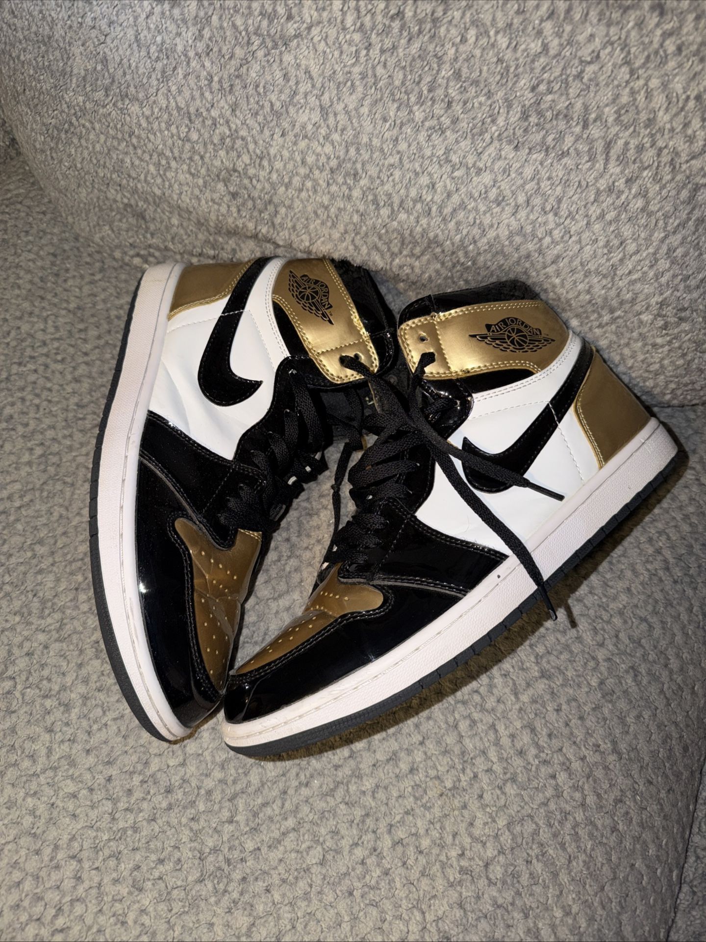 Size 11 - Air Jordan 1 Retro OG NRG High Gold Toe (2018) No Insoles