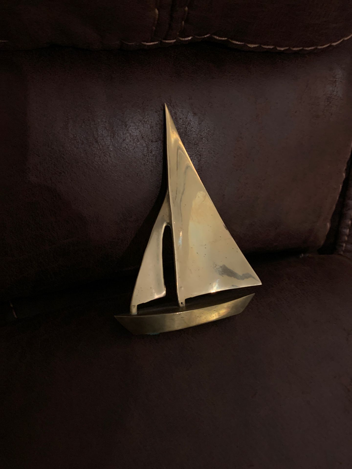 Brass sailboat