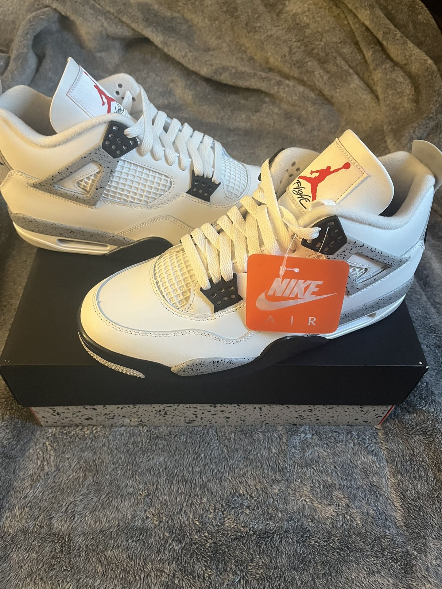 Jordan 4 Retro White Cement - Size 10