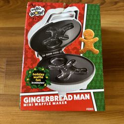 Gingerbread Man Mini Waffle Maker 