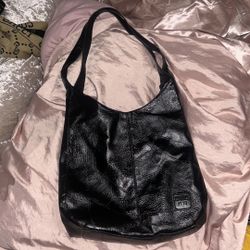 Authentic Jing Pin Black Shoulder Bag 