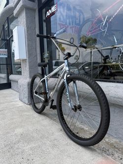 CUSTOM SE Chrome Flyer 29” Wheelie Bike BMX Bicycle - Technique Hole Shots - GT Redline Throne Mafia