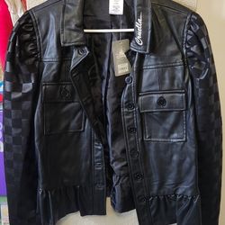 Cruella Leather Jacket Size MEDIUM New 