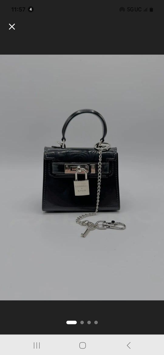 Kendall + Kylie Very Small Pocketbook With Lock And Key . Brand New