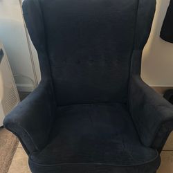Blue IKEA Strandmon Wing Chair