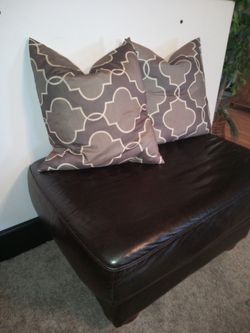 Chocolate Ottoman 34" x 24"