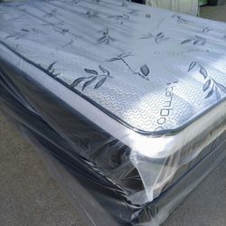 full size bamboo orthopedic pillow top mattress and box spring  " All Sizes Available Brand New : TWIN, FULL, QUEEN, CALIKING, EKING"
