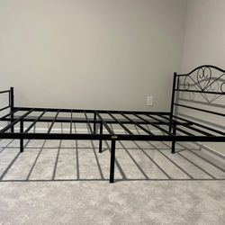 Full Sized Bed Frame and Mattress