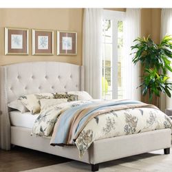 Queen Bed Frame With Mattress 