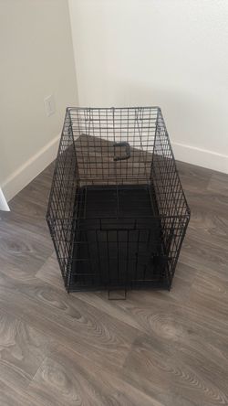 Black Wire Dog Kennel with Tray